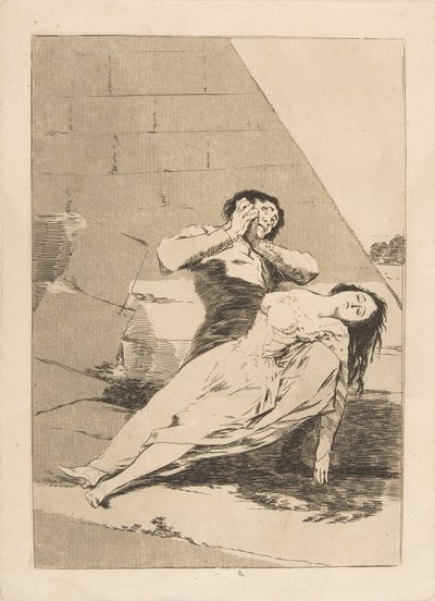 Tablica 9 z Los Caprichos: Tantalus Tantalo., 1799. autorstwa Francisco de Goya