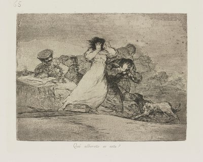 To? zamieszki to jest? (Co to jest zgiełk?), pl. 65 z cyklu Katastrofy wojny autorstwa Francisco de Goya
