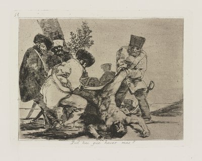 co? czy musisz zrobić więcej? (Co więcej można zrobić?), pl. 33 z cyklu Katastrofy wojny autorstwa Francisco de Goya