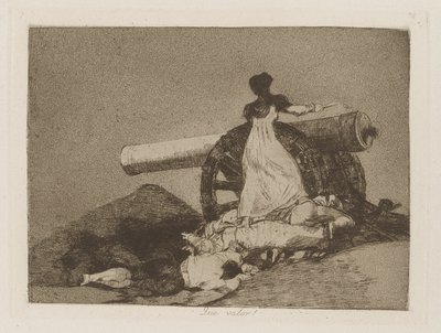 Co za wartość! (Jaka odwaga!), pl. 7 z serii Katastrofy wojny autorstwa Francisco de Goya