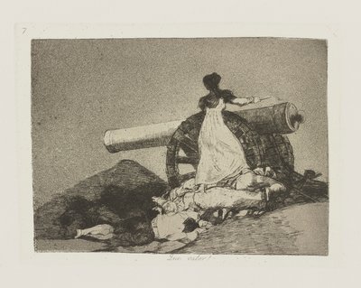 Co za wartość! (Jaka odwaga!), pl. 7 z serii Katastrofy wojny autorstwa Francisco de Goya