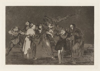 Leczą rany kłute, ale nie złe słowa (Rany goją się szybciej niż pospieszne słowa), z serii Los absurdy (Los proverbios) autorstwa Francisco de Goya