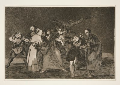 Leczą rany kłute, ale nie złe słowa (Rany goją się szybciej niż pospieszne słowa), pl. 16 z serii Przysłów autorstwa Francisco de Goya