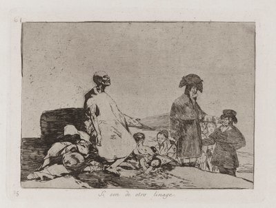 Jeśli są innej rasy (być może są innej rasy), płyta 61 z Klęsk wojennych autorstwa Francisco de Goya