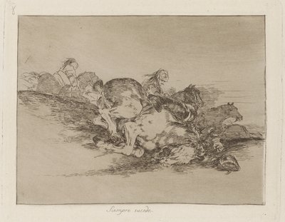 Zdarza się zawsze (to zawsze się dzieje), pl. 8 z serii Katastrofy wojny autorstwa Francisco de Goya