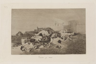 Oba i więcej (nawet gorzej), płyta 22 z filmu Katastrofy wojny autorstwa Francisco de Goya