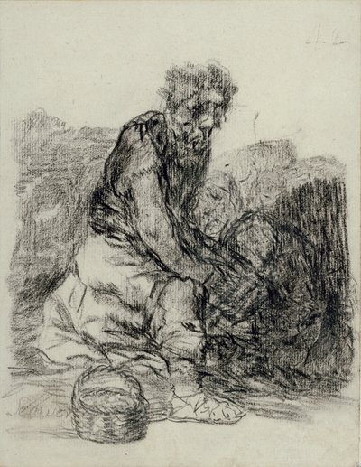 Oni umierają autorstwa Francisco de Goya