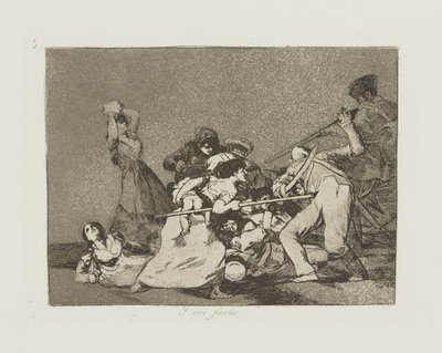 Y syn fiery. (I są jak dzikie śmierci), pl. 5 z serii Los desastres de la guerra (Klęski wojny) autorstwa Francisco de Goya