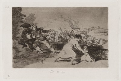 Widziałem to, płyta 44 z Klęsk wojennych autorstwa Francisco de Goya