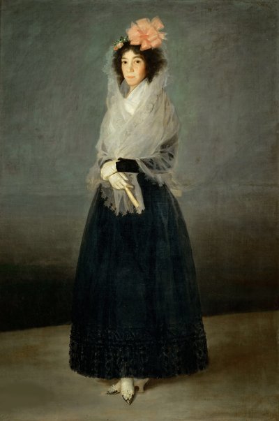Portret hrabiny del Carpio, Marquesa de la Solana 1757-1795, ok. 1794. autorstwa Francisco Goya de