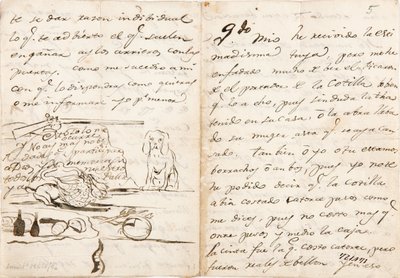 List do Martína Zapatera autorstwa Francisco de Goya