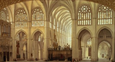 Wnętrze katedry w Toledo, 1856 autorstwa Francisco Hernandez Y Tome