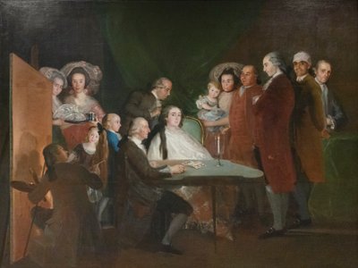 Rodzina małego Don Luisa z Bourbon autorstwa Francisco Jose de (school of) Goya