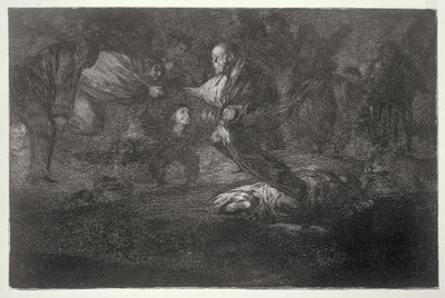 193-0082314 Zagadka żałobna, płyta 18 „Przysłów” autorstwa Francisco Jose de Goya y Lucientes