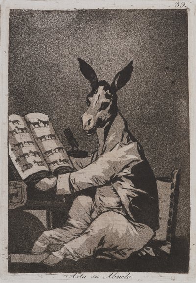 Podobnie jak jego dziadek (Asta su abuelo) autorstwa Francisco de Goya