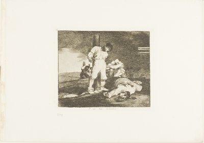 I nie ma na to rady, tabliczka 15 z The Disasters of War autorstwa Francisco Jose de Goya y Lucientes