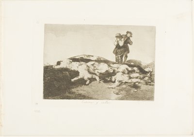 Pochowaj je i zachowaj spokój, płyta 18 z filmu Klęski wojny autorstwa Francisco Jose de Goya y Lucientes
