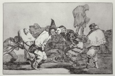 Fantazja karnawałowa, płyta 14 „Przysłów” autorstwa Francisco Jose de Goya y Lucientes