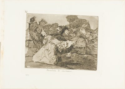 Pokaz Szarlatana, płyta 75 z książki "Klęski wojenne autorstwa Francisco Jose de Goya y Lucientes