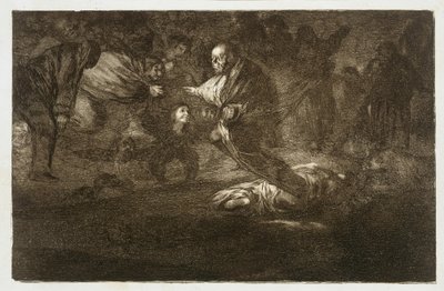 Bóg ich stwarza, a oni schodzą się razem, Los Proverbios 18 autorstwa Francisco Jose de Goya y Lucientes