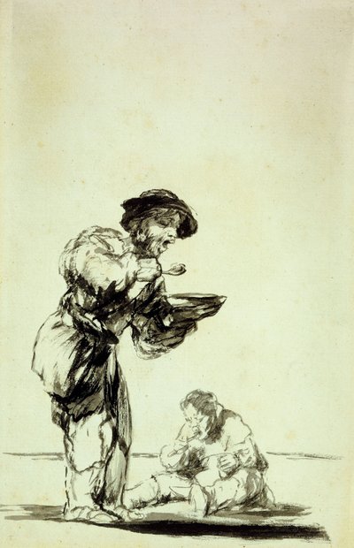 Czy ci, którzy uciekają od pracy, tak kończą?, autorstwa Francisco de Goya