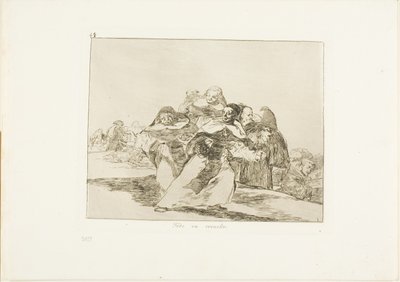 Wszystko jest pokręcone, płyta 42 z The Disasters of War autorstwa Francisco Jose de Goya y Lucientes