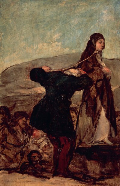 Egzekucja czarownicy autorstwa Francisco Jose de Goya y Lucientes