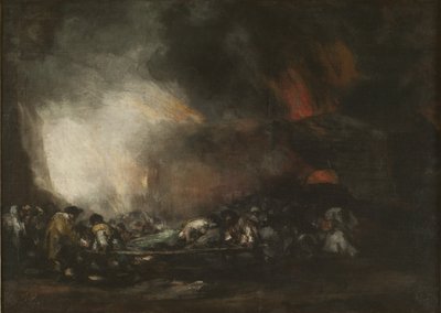 Pożar szpitala autorstwa Francisco Jose de Goya y Lucientes