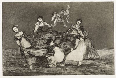 GOYA I LUCIENES, Francisco de (1746-1828). Przysłowia. Kobieca zagadka. 1815-1824. (24