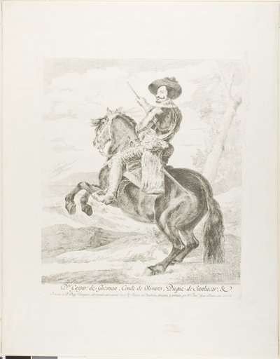 Gaspar de Guzman, hrabia książę Olivares autorstwa Francisco Jose de Goya y Lucientes