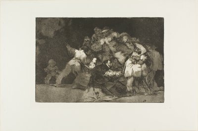 General Folly, płyta dziewiąta z Księgi Przysłów autorstwa Francisco Jose de Goya y Lucientes