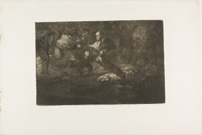 Bóg je stwarza i łączą się razem, płyta 18 z Los Proverbios autorstwa Francisco Jose de Goya y Lucientes
