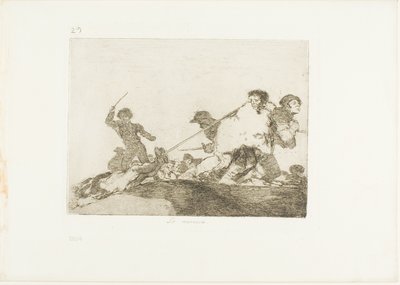 Zasłużył na to, płyta 29 z The Disasters of War autorstwa Francisco Jose de Goya y Lucientes