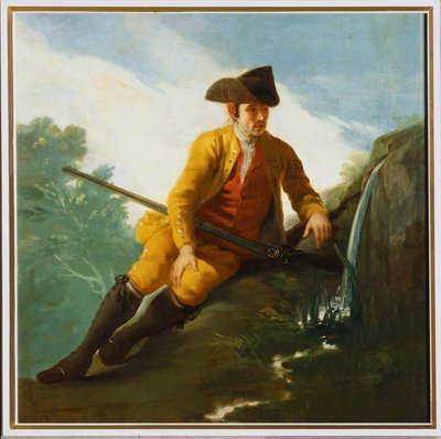Myśliwy siedzący przy fontannie ... (obraz na płótnie) autorstwa Francisco Jose de Goya y Lucientes