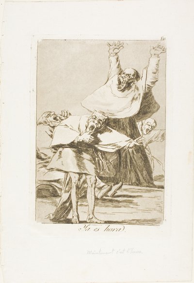 Nadszedł czas, płyta 80 z Los Caprichos autorstwa Francisco Jose de Goya y Lucientes