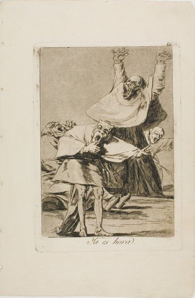 Nadszedł czas, płyta 80 z Los Caprichos autorstwa Francisco Jose de Goya y Lucientes
