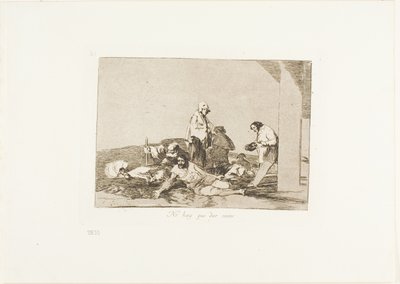 Nie ma sensu krzyczeć, płyta 58 z The Disasters of War autorstwa Francisco Jose de Goya y Lucientes