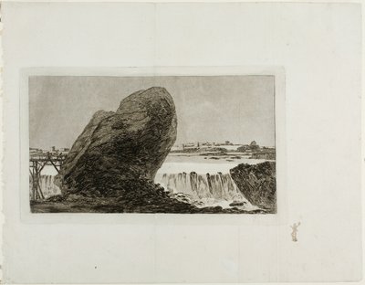 Krajobraz z wodospadem autorstwa Francisco Jose de Goya y Lucientes