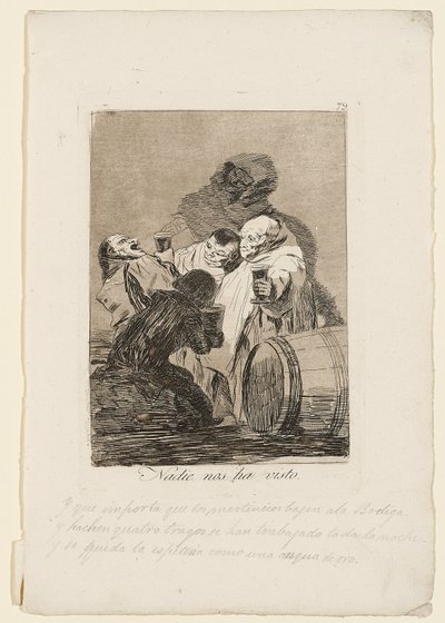 Nikt nas nie widział, płyta z "Los Caprichos", 1799 autorstwa Francisco de Goya