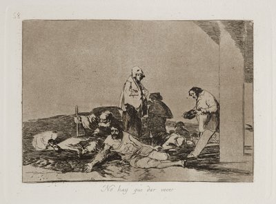 Nie ma hay que dar voces (Nie ma sensu krzyczeć) autorstwa Francisco Jose de Goya y Lucientes