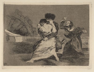Nie chcą tego autorstwa Francisco Jose de Goya y Lucientes