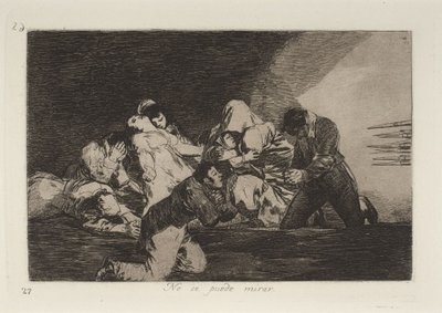 Nie można patrzeć autorstwa Francisco Jose de Goya y Lucientes