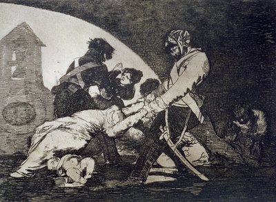 Ani te, płyta 11 „Klęski wojny” autorstwa Francisco Jose de Goya y Lucientes