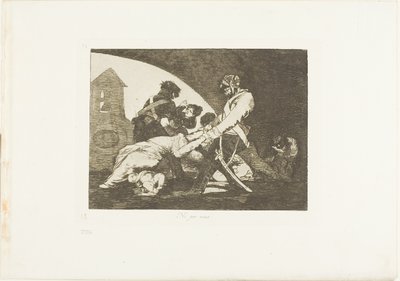 Ani to, płyta jedenasta z Klęsk wojennych autorstwa Francisco Jose de Goya y Lucientes