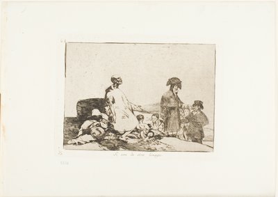 Być może są innej rasy, płyta 61 z The Disasters of War autorstwa Francisco Jose de Goya y Lucientes