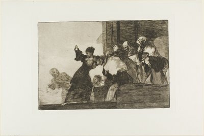 Poor Folly, płyta jedenasta z Los Proverbios autorstwa Francisco Jose de Goya y Lucientes
