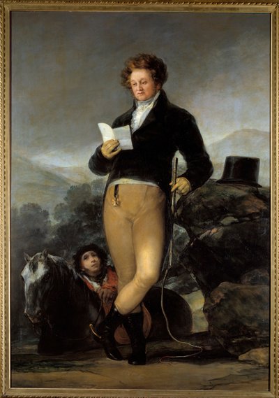 Portret u stóp Don Francisco – Borja Telez Giron autorstwa Francisco de Goya