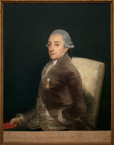 Portret ks. Bernarda de Iriarte (1735-1814). Obraz Francisco de Goya (1746-1828), olej na płótnie autorstwa Francisco de Goya