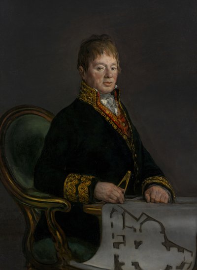 Portret Don Juana Antonio Cuervo, 1819 autorstwa Francisco de Goya