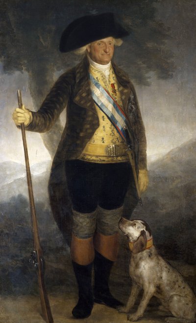Portret króla Hiszpanii Karola IV (1749-1819), koniec XVIII wieku, Francisco Goya, olej na płótnie, 209x126 cm autorstwa Francisco Jose de Goya y Lucientes